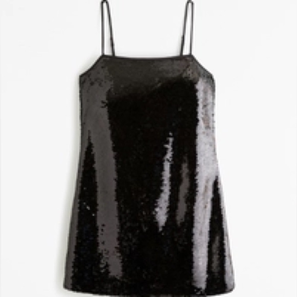 Abercrombie & Fitch Shimmering Black Sequin Dress
